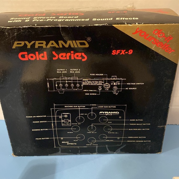 Vintage 80’s Pyramid SFX-9 Dj Radio Sound Effects - Picture 2 of 5